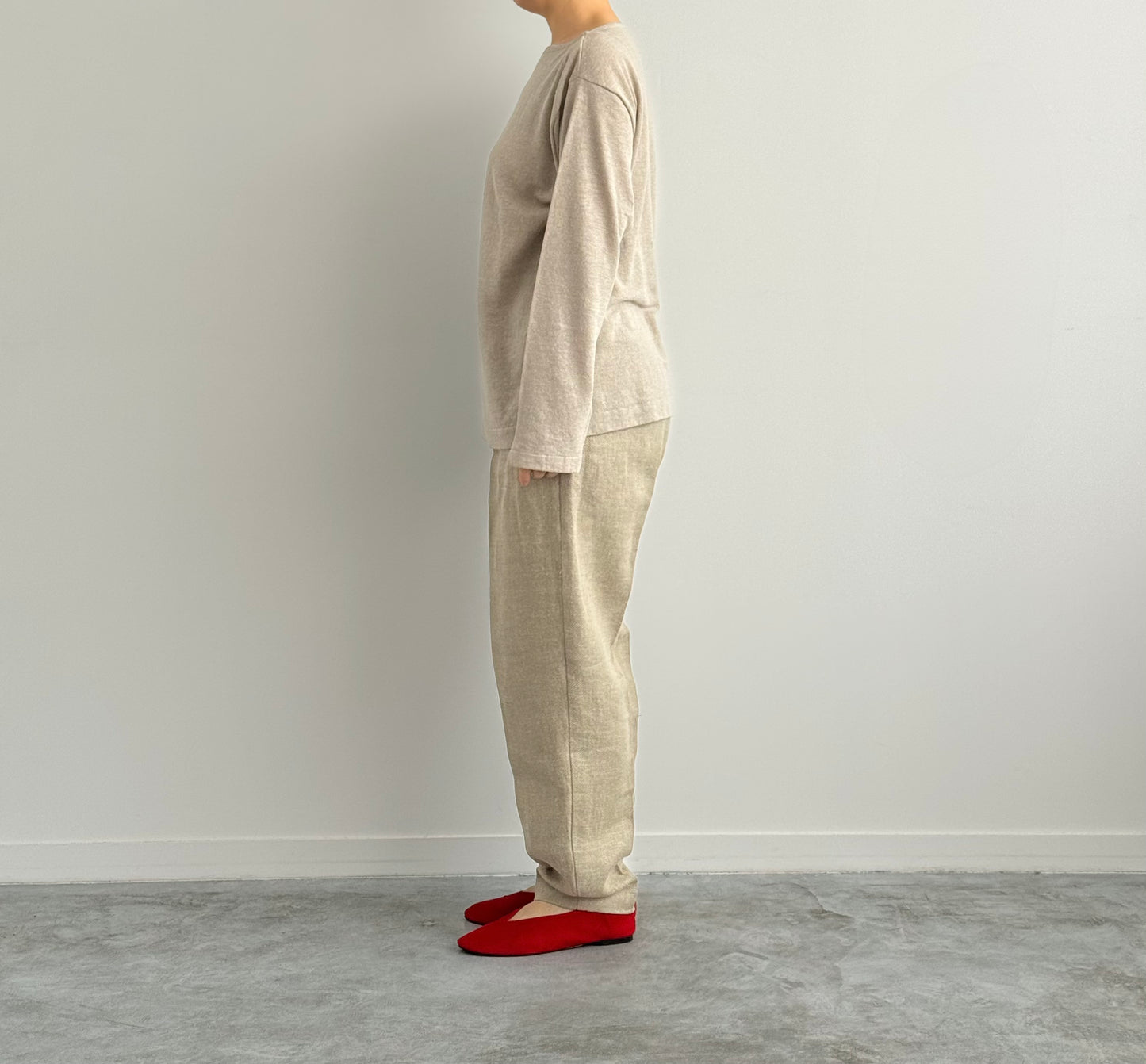 AMA LINEN BASQUE KNIT P/O