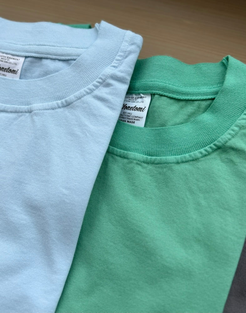 NEW BASIC GARMENT DYED T-SHIRT Yonetomi 米富繊維　Tシャツ　通販　取扱店