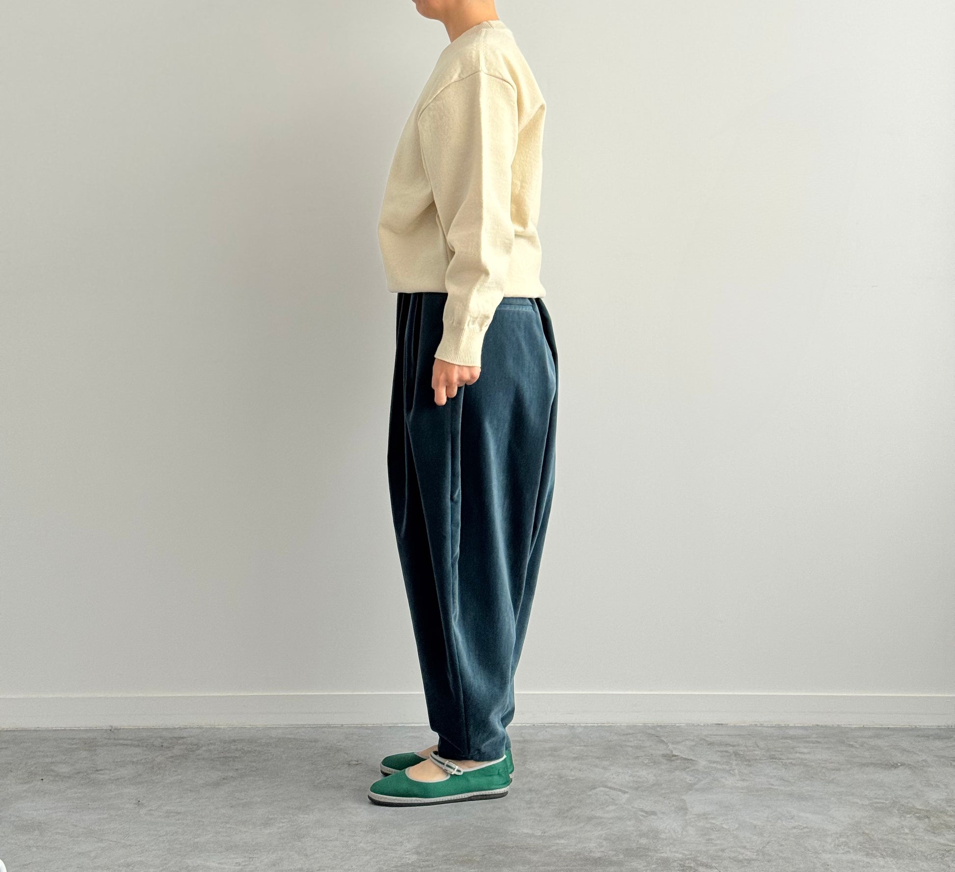 3 TUCK TAPERED PANTS (PRESS VELVET) TENNE HANDCRAFTED MODERN 通販　取扱店