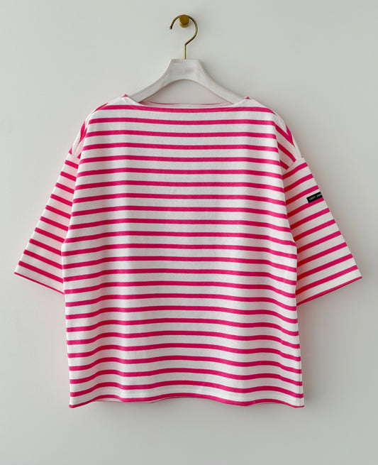OUESSANT  TEE LOOSE (NEIGE / ROSE FLUO)　SAINT JAMES セントジェームス　通販　取扱店