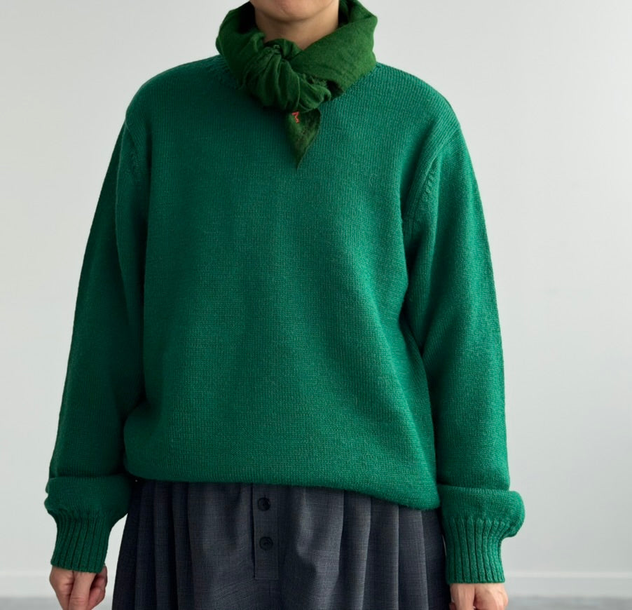 【DEADSTOCK YARN】Yonetomi SHETLAND WOOL SWEATER　通販　取扱店