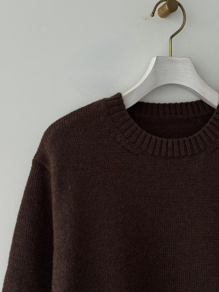 【DEADSTOCK YARN】Yonetomi SHETLAND WOOL SWEATER　通販　取扱店