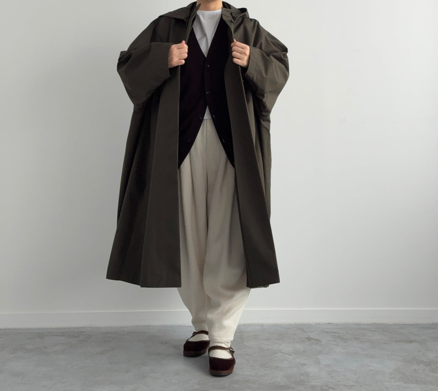 RIGID CASHMERE GARMENT DYED SWEATER C/D  Yonetomi 米富繊維　カシミヤ　通販　取扱店