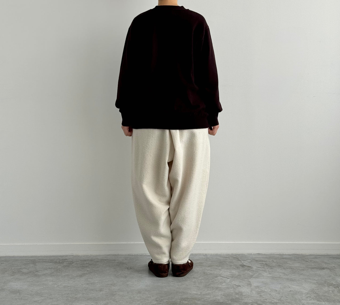 RIGID CASHMERE GARMENT DYED SWEATER C/D  Yonetomi 米富繊維　カシミヤ　通販　取扱店