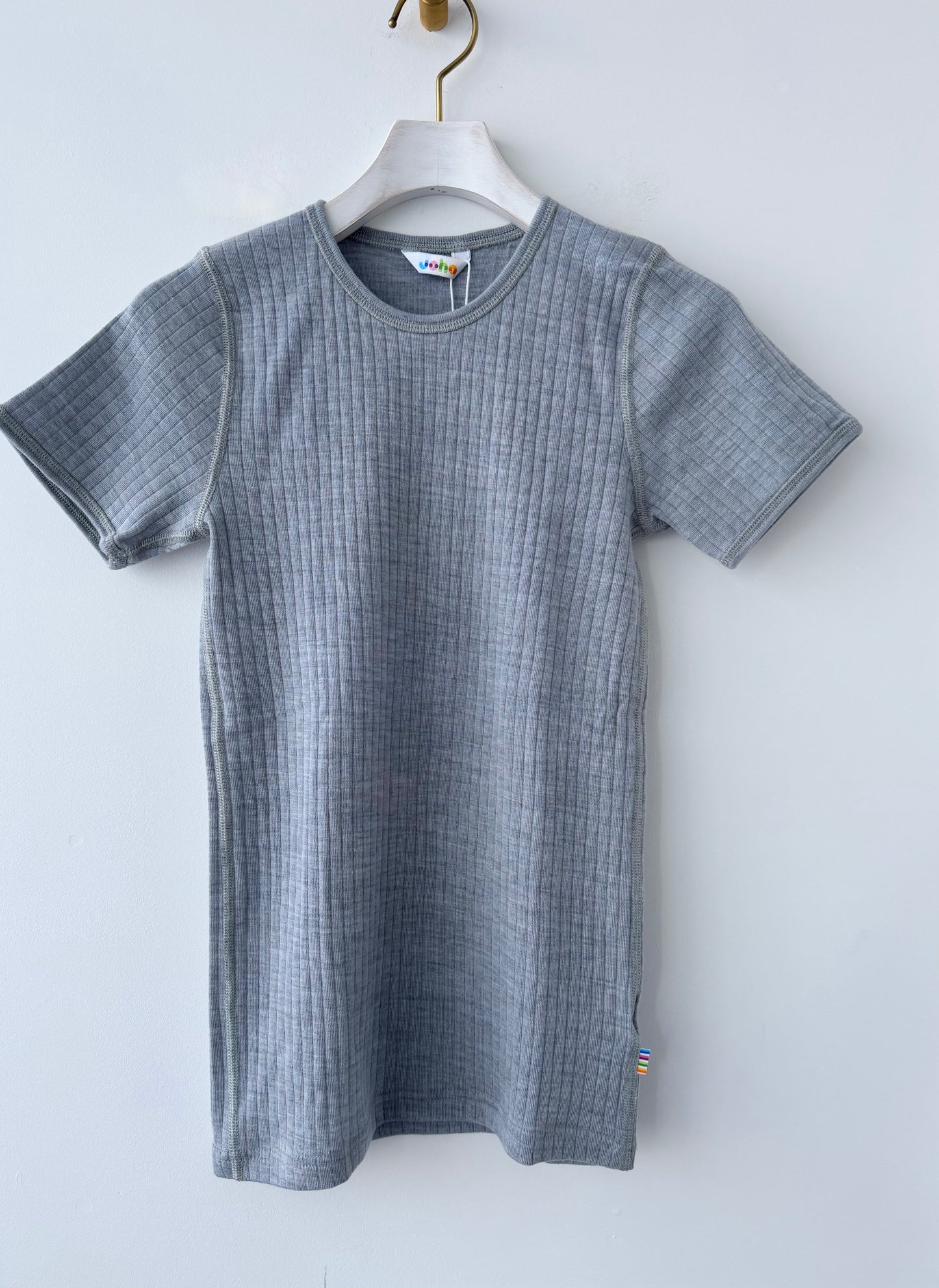 KIDS WOOL BASIC T-SHIRT (150)　JOHA 　ヨハ　キッズサイズ　ウールインナー 長袖　通販　取扱店