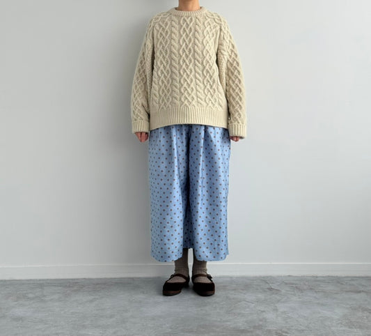 VOLUME SLEEVE ALAN KNIT PULLOVER (BEIGE) TENNE HANDCRAFTED MODERN ニット 通販　取扱店
