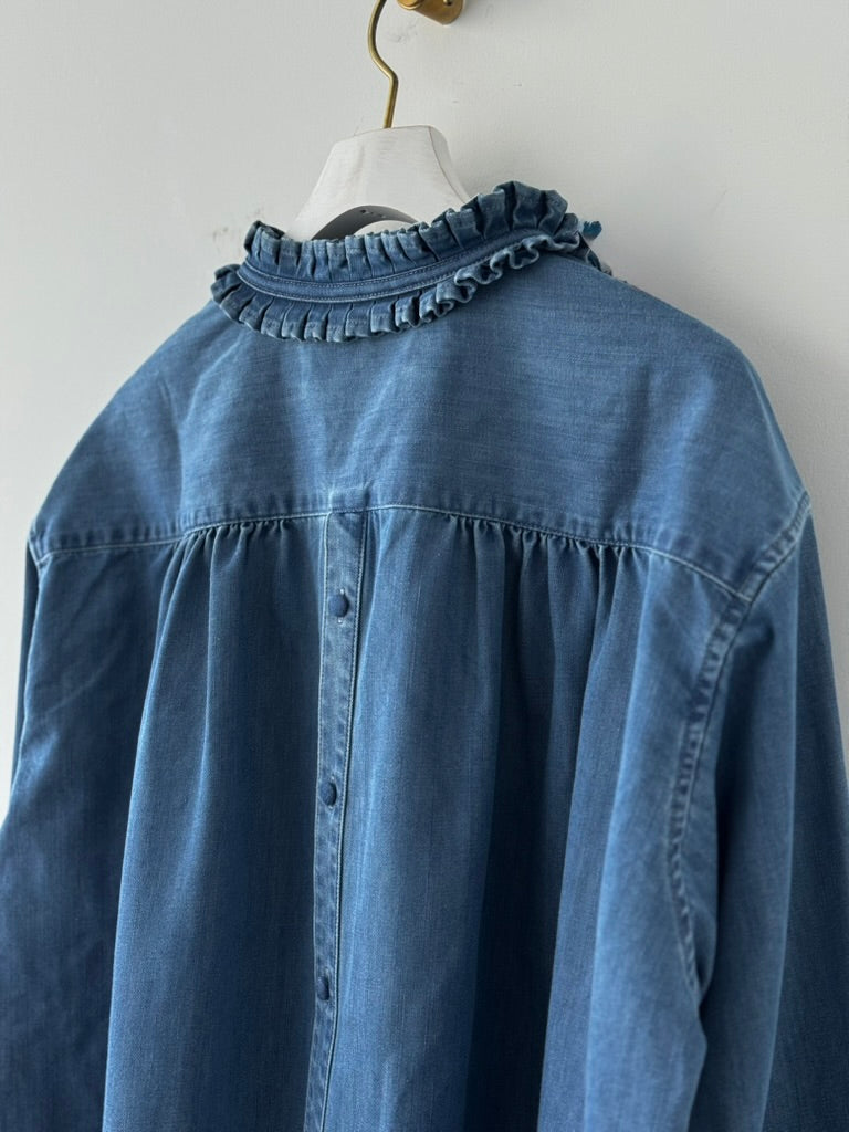 タックカラーシャツ