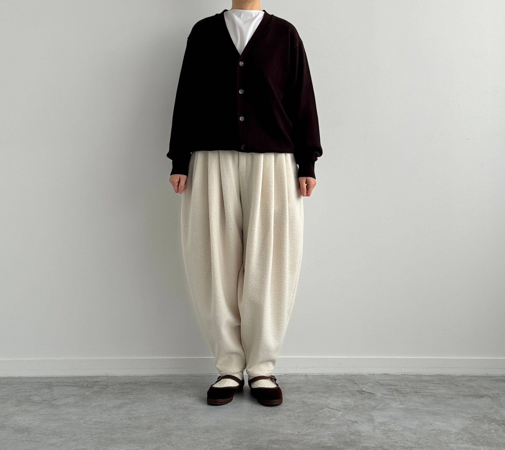 RIGID CASHMERE GARMENT DYED SWEATER C/D  Yonetomi 米富繊維　カシミヤ　通販　取扱店