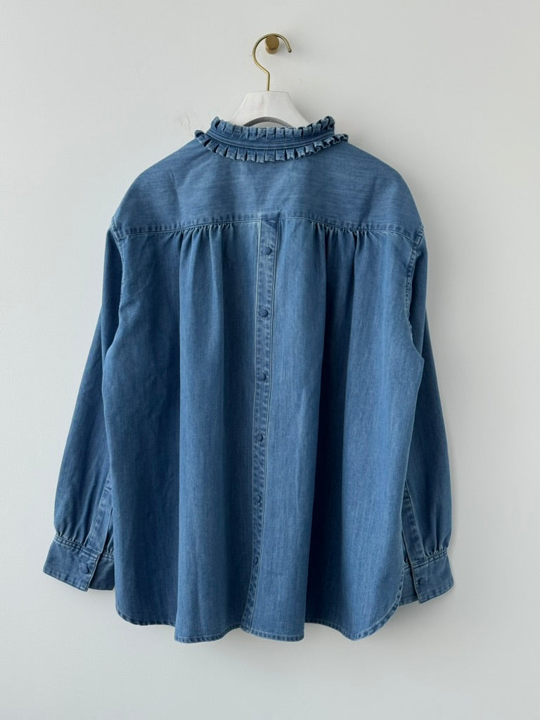 タックカラーシャツ