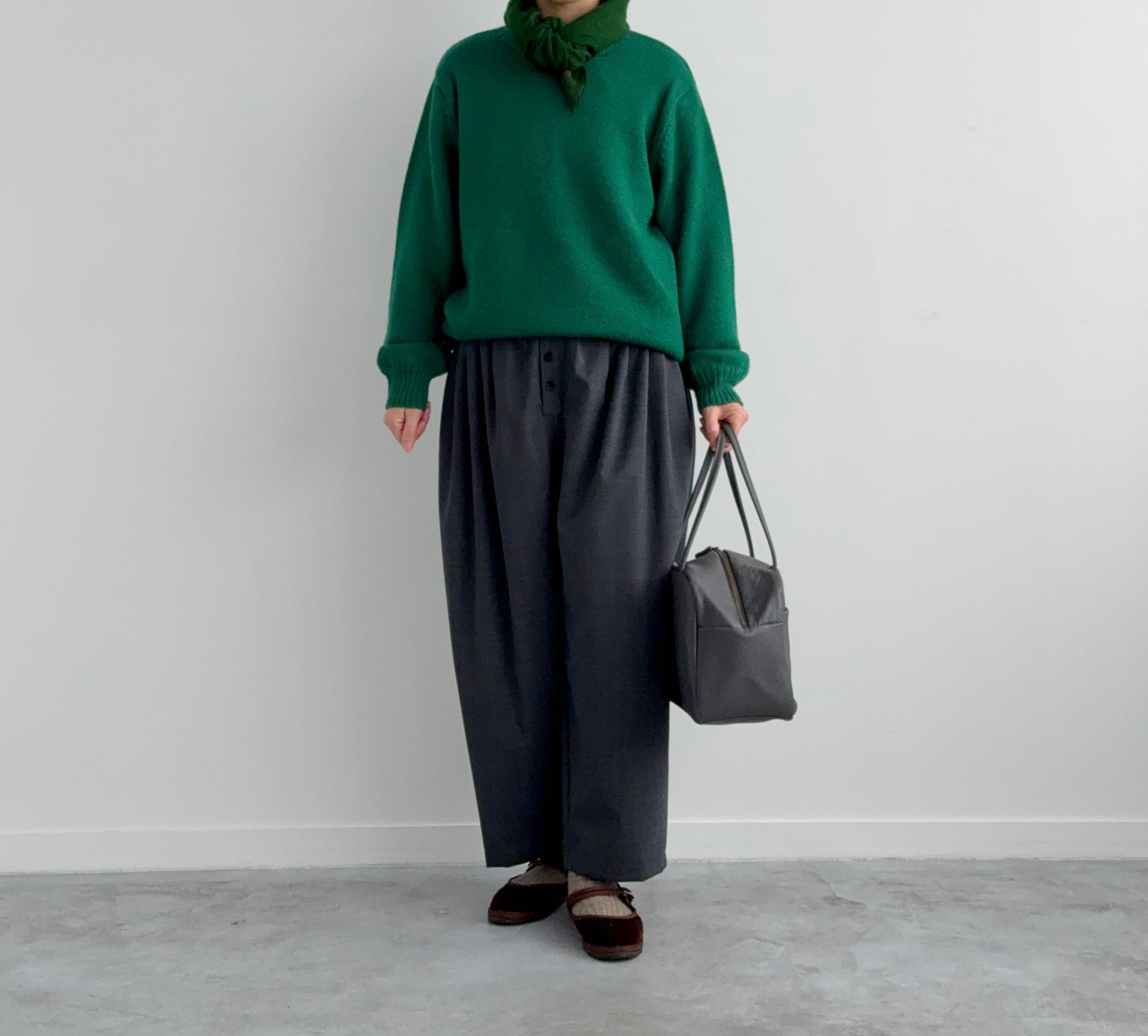 【DEADSTOCK YARN】Yonetomi SHETLAND WOOL SWEATER　通販　取扱店