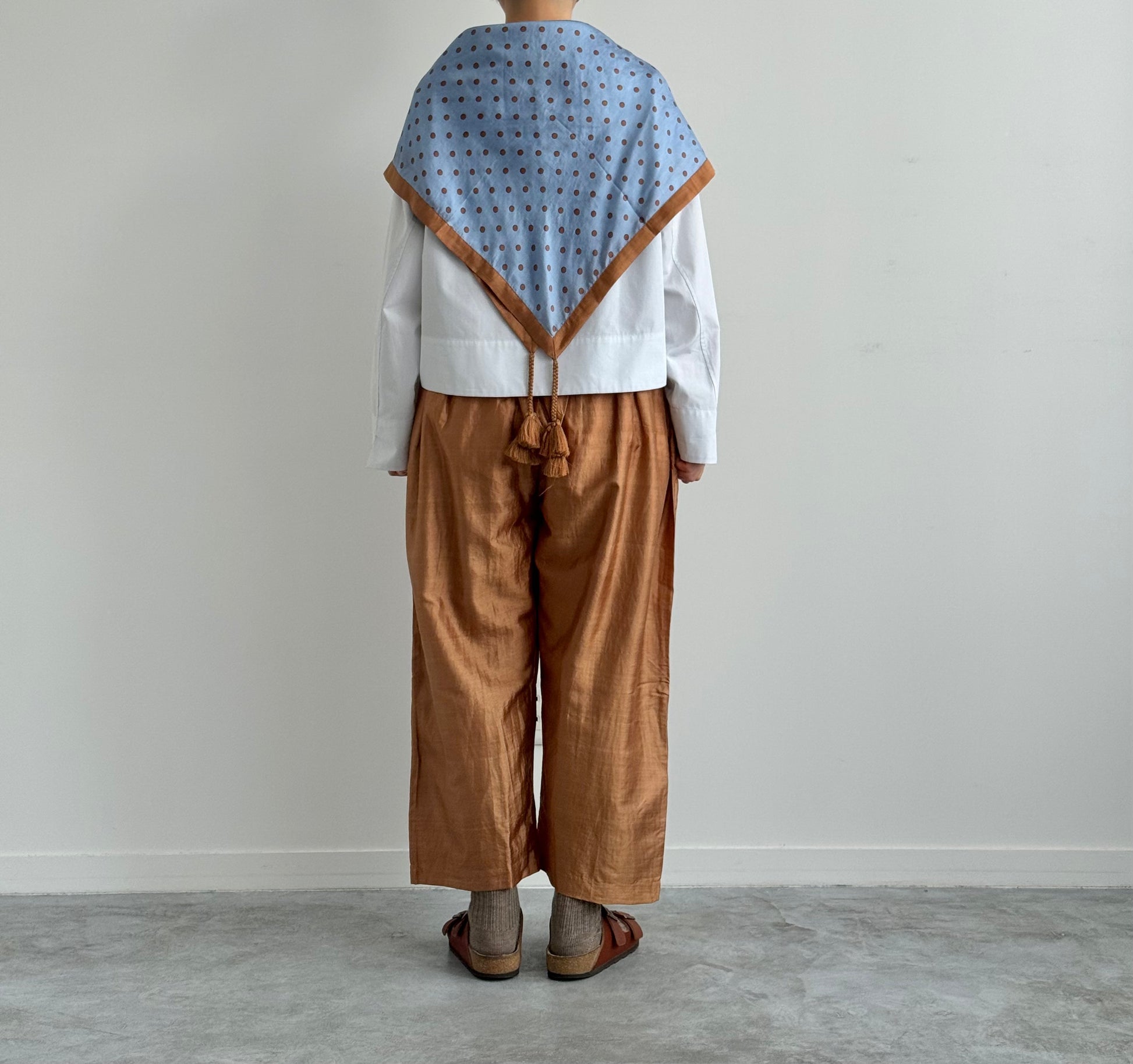 Khadi Scarf (Polka dots)　BUNON ブノン　スカーフ　通販　取扱店