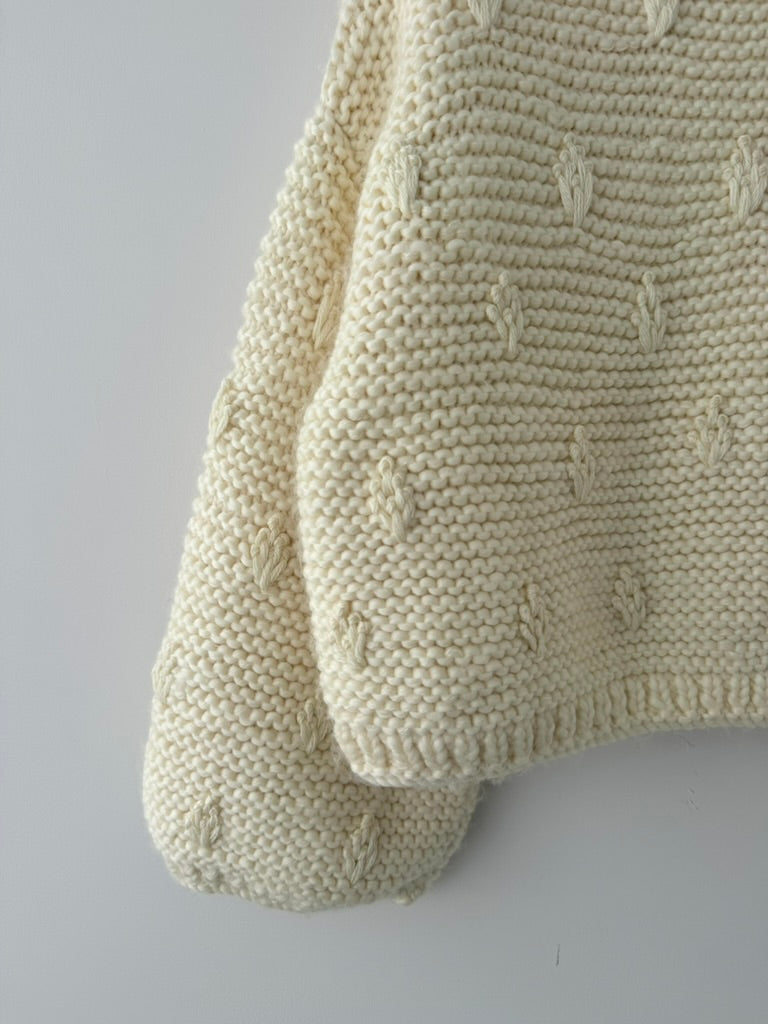 Hand Knit Embroidery Pullover　BUNON ニット　通販　取扱店