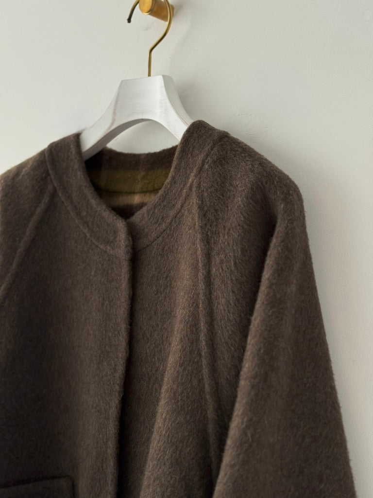 リバーシブルショートコート