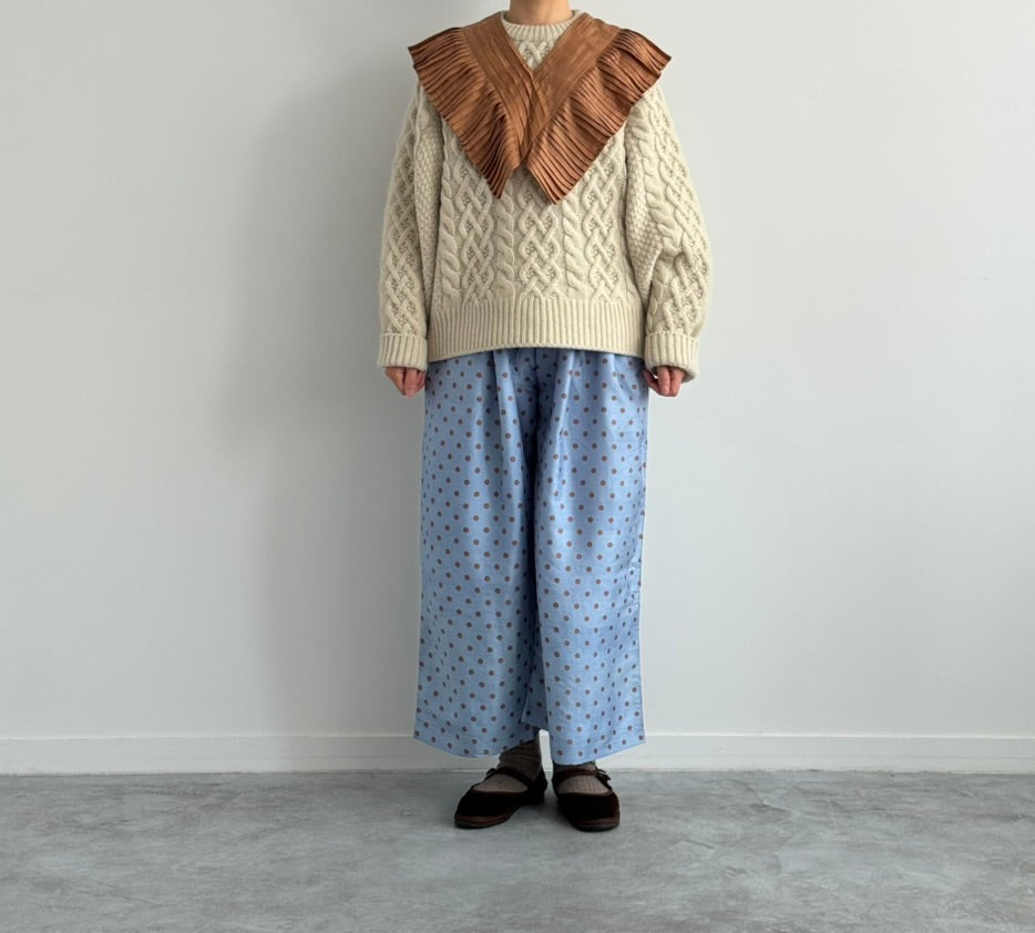 TUCK PANTS ( POLKA DOTS) BUNON ドット柄パンツ 通販 取扱店 – UKÉ_midori