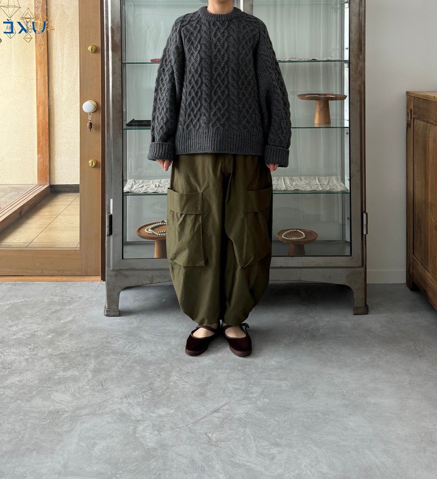 VOLUME SLEEVE ALAN KNIT PULLOVER　アランニット　TENNE HANDCRAFTED MODERN　通販　取扱店