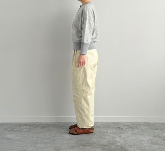 SEVEN SLEEVEの釦スウェット CHEVAL plus　通販　取扱店 size36 着画