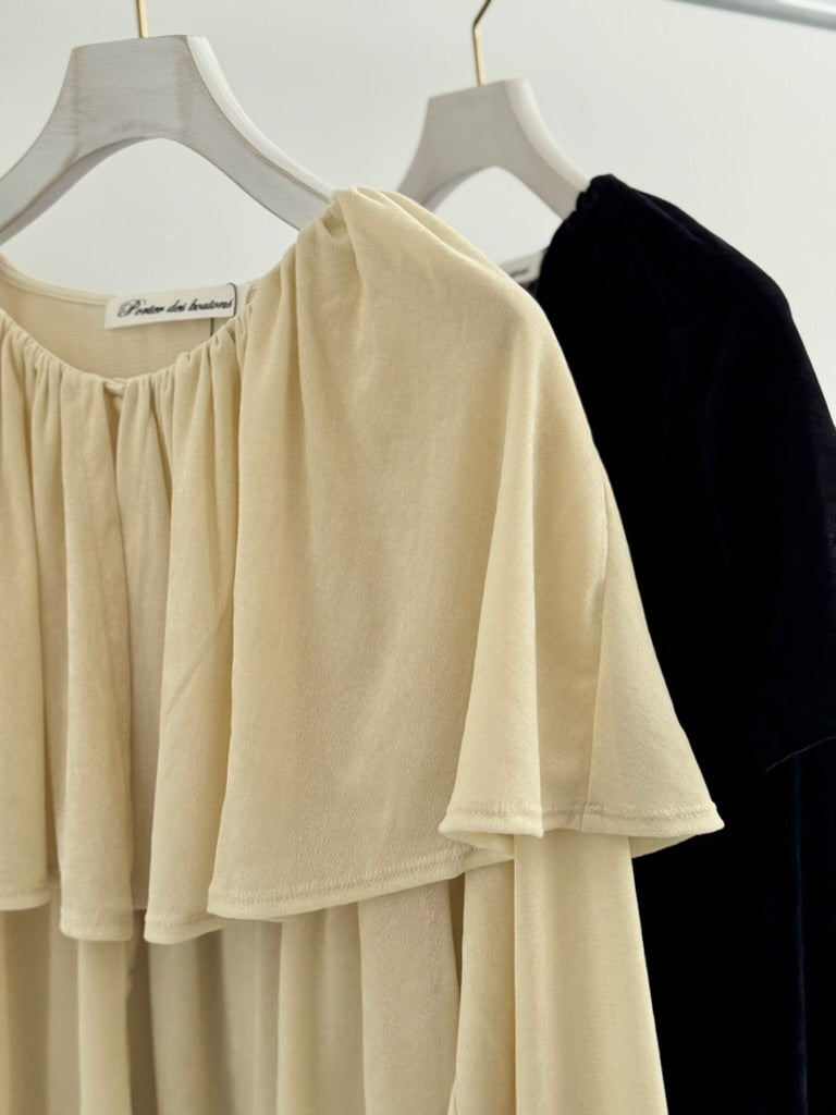 ワイドカラーカーディガン　Porter des boutons　ポルテデブトン　通販　取扱店