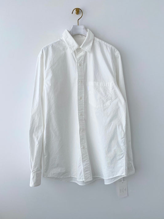レギュラーカラーシャツ　（White) 　S H シャツ 通販