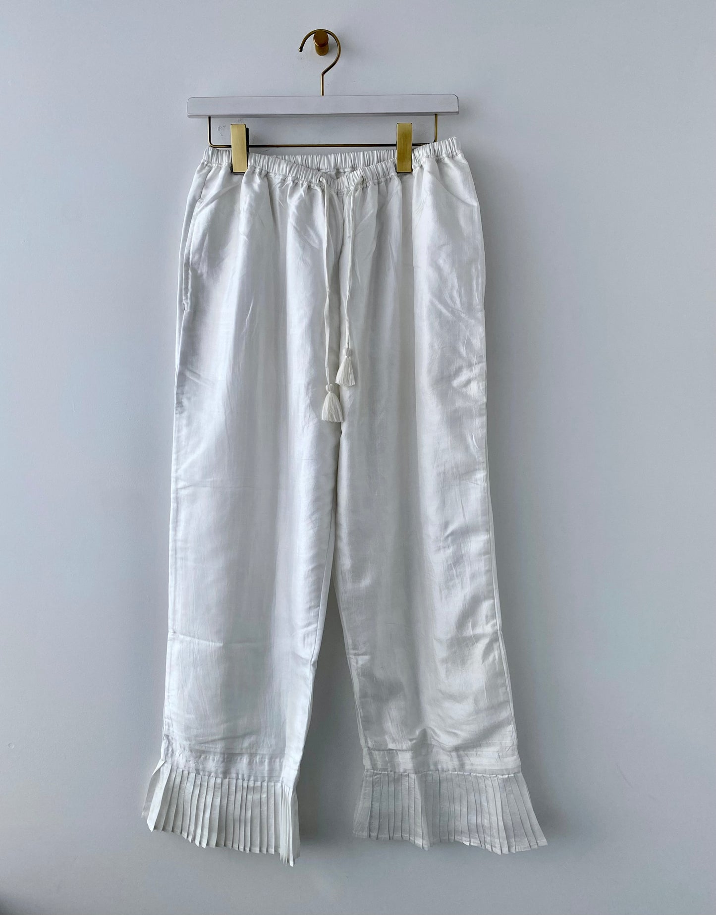 Khadi Silk Hem Tuck Pants　BUNON 通販