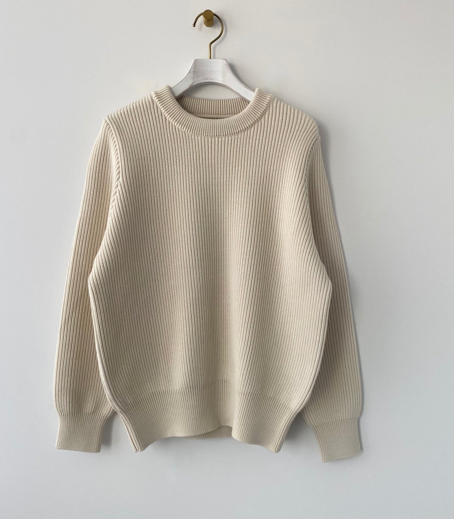 EX FINE WOOL RIB KNIT PULLOVER Yonetomi 米富繊維 通販 – UKÉ_midori