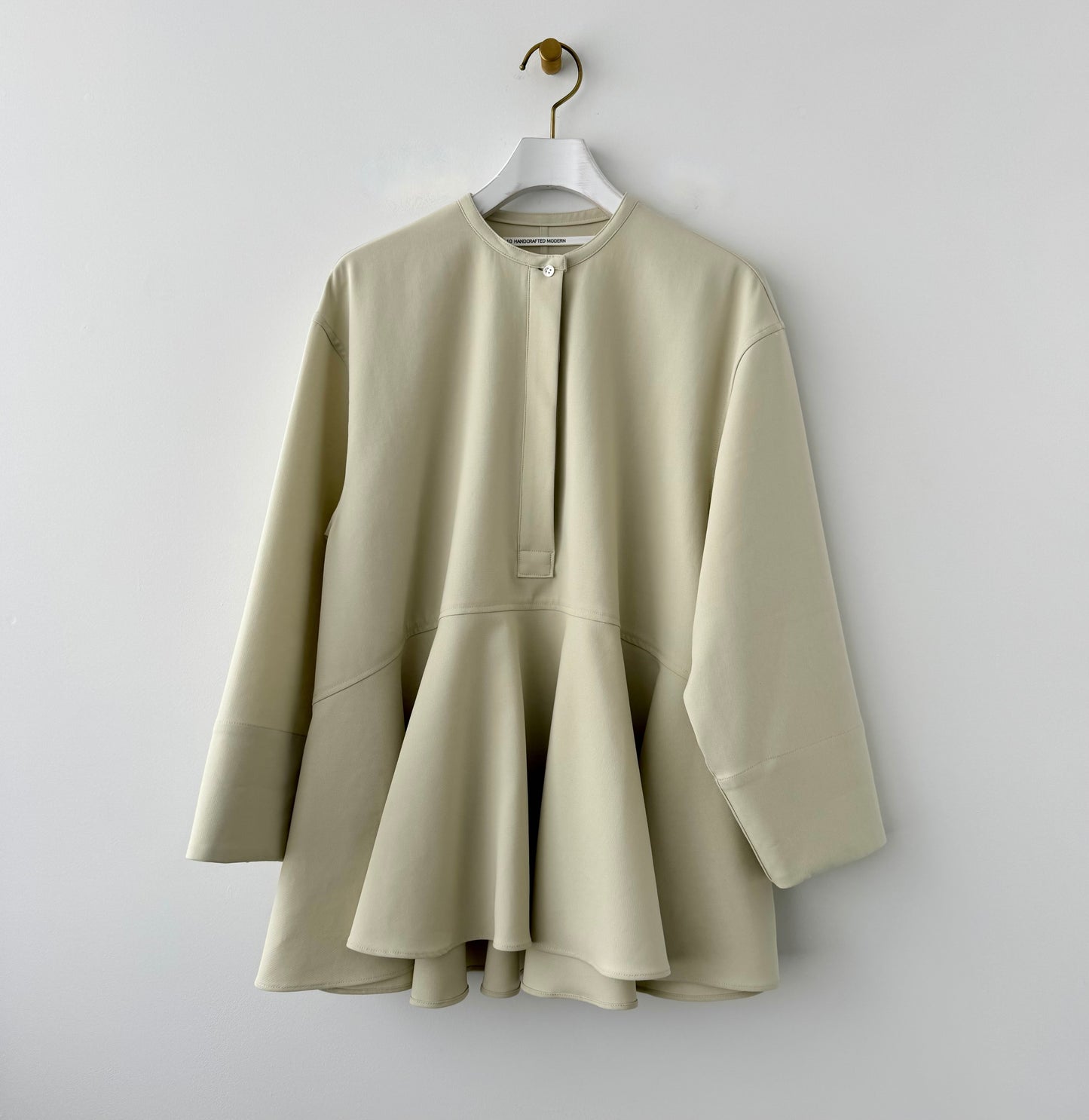 Double cloth frill shirts (Pale green) TENNE HANDCRAFTED MODERN　シャツ　通販　取扱店