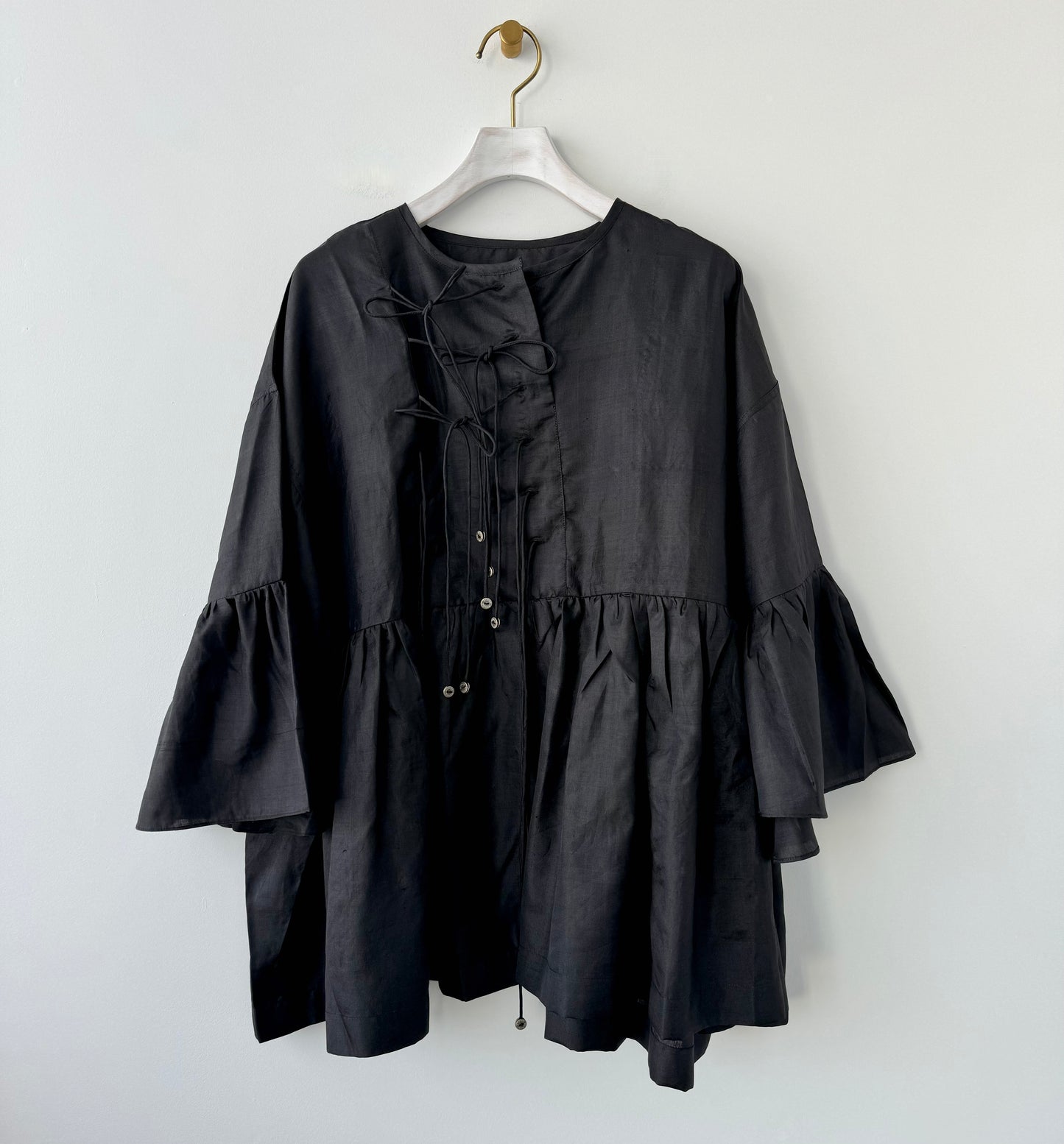 Wide Sleeve Ribbon Blouse BUNON ブラウス　通販　取扱店