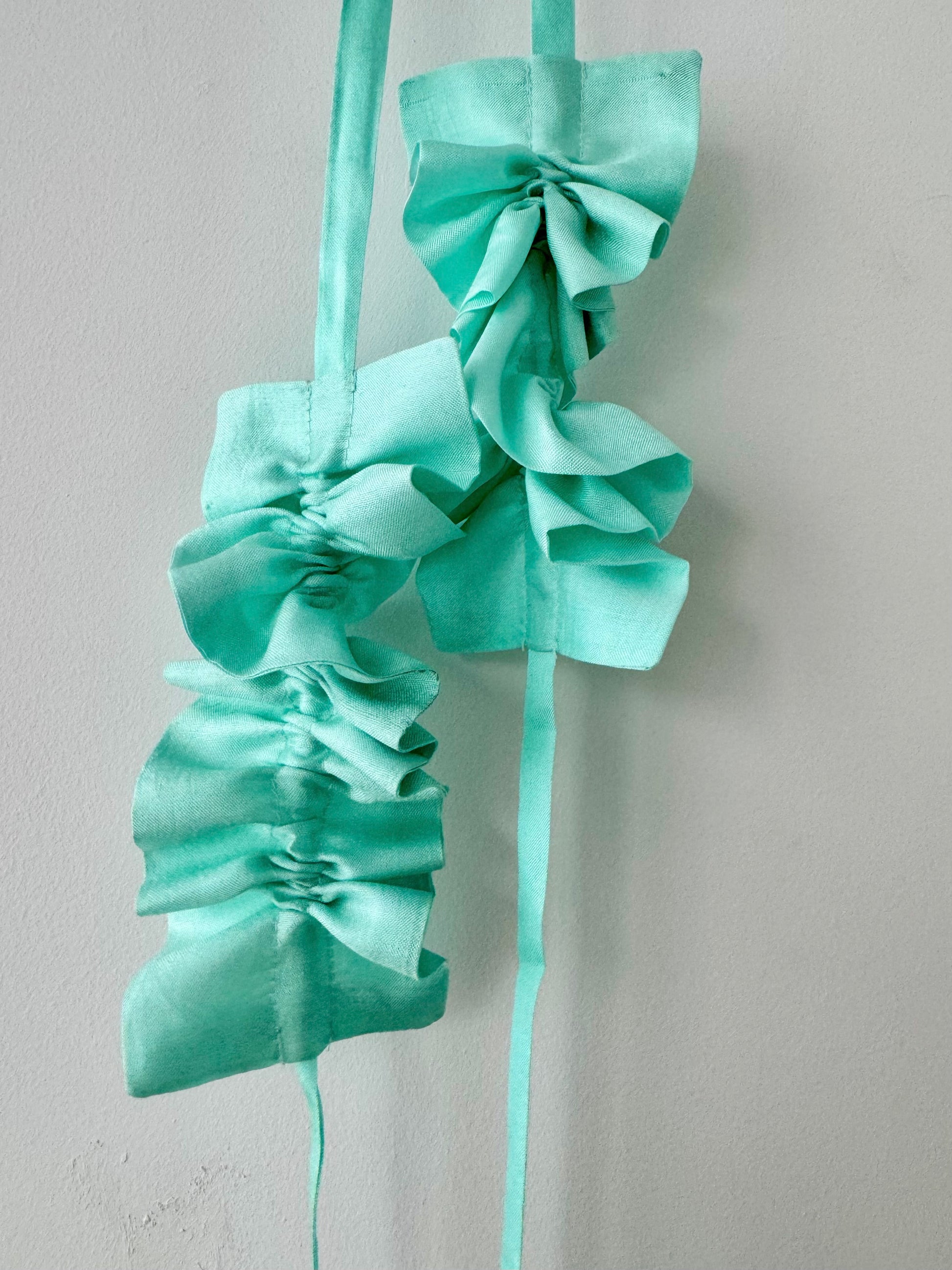 Khadi Silk Frill Necklace & Belt (Mint Green )BUNON ネックレス　通販 取扱店