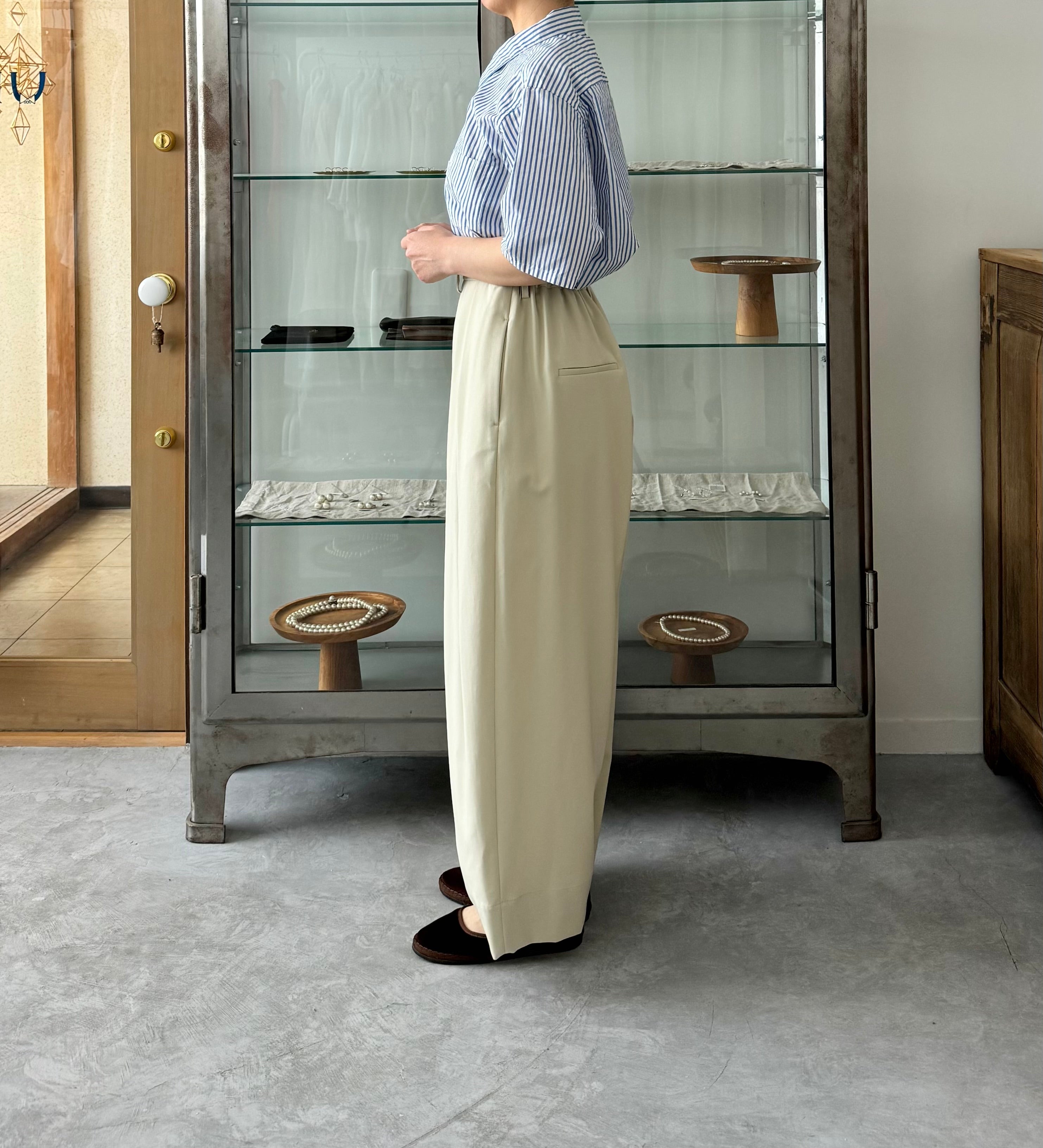 3 TUCK WIDE PANTS (COTTON) ワイドパンツ TENNE HANDCRAFTED MODERN 通販 取扱店 –  UKÉ_midori