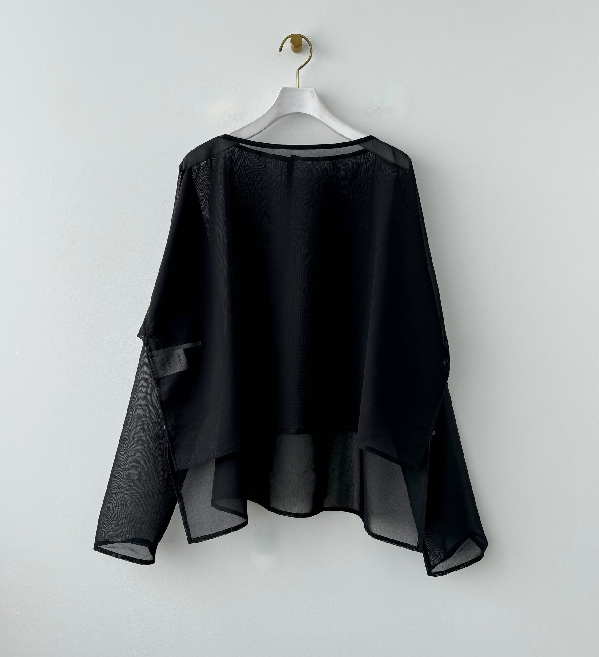ORGANZA PULLOVER (BLACK)　TENNE HANDCRAFTED MODERN  通販　取扱店