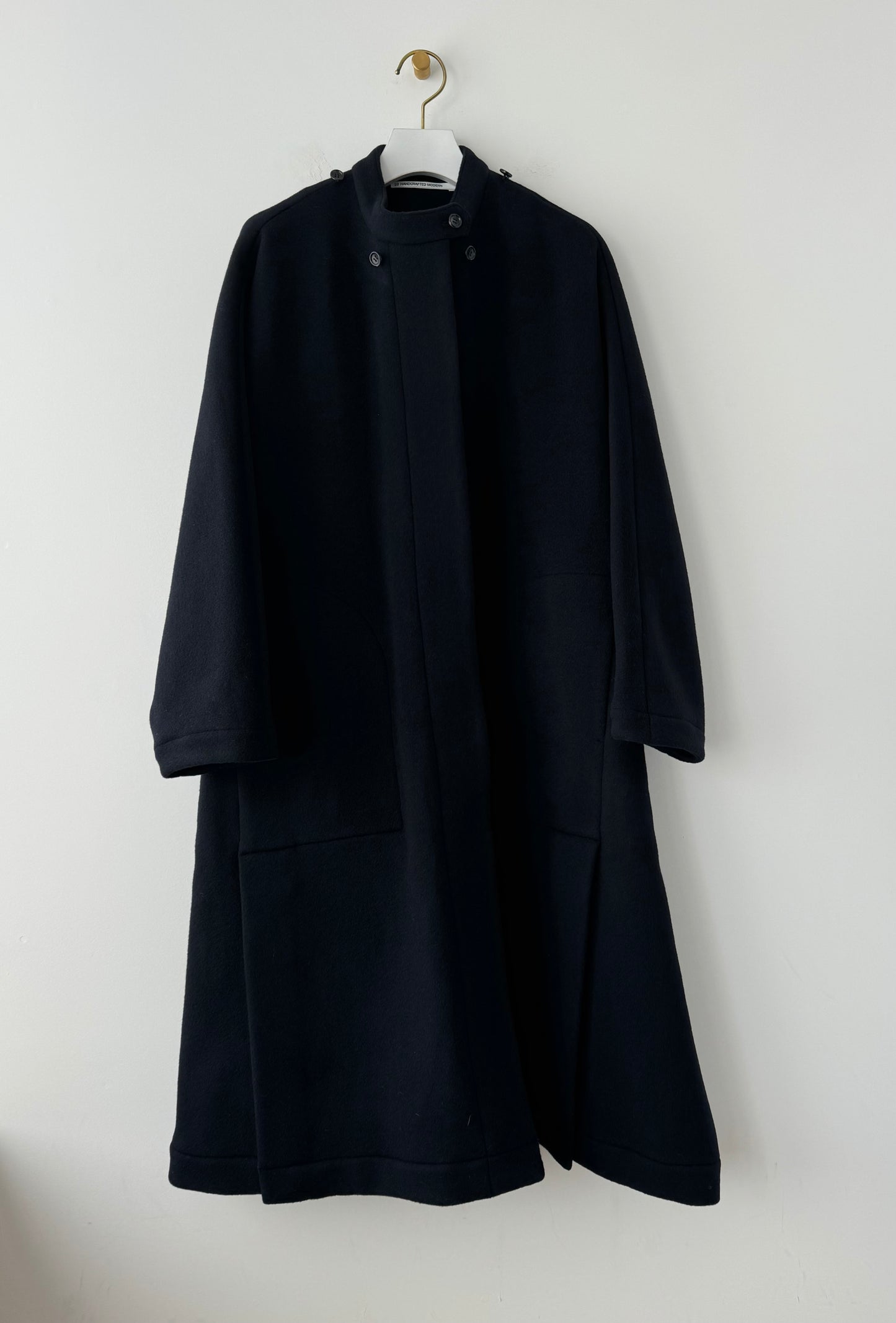Long cape coat (Navy)