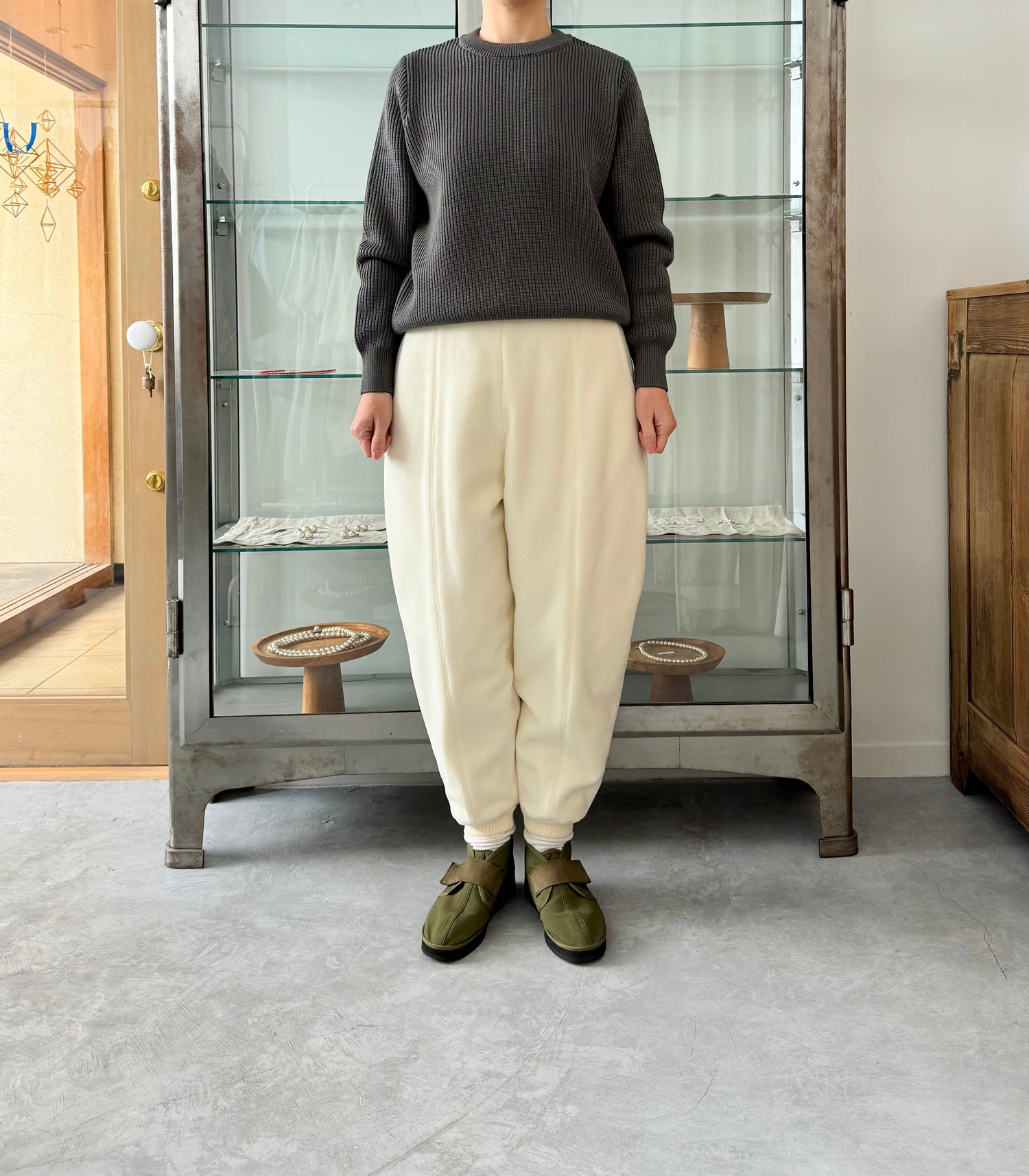 TENNE HANDCRAFTED MODERN ニットウールパンツ ...