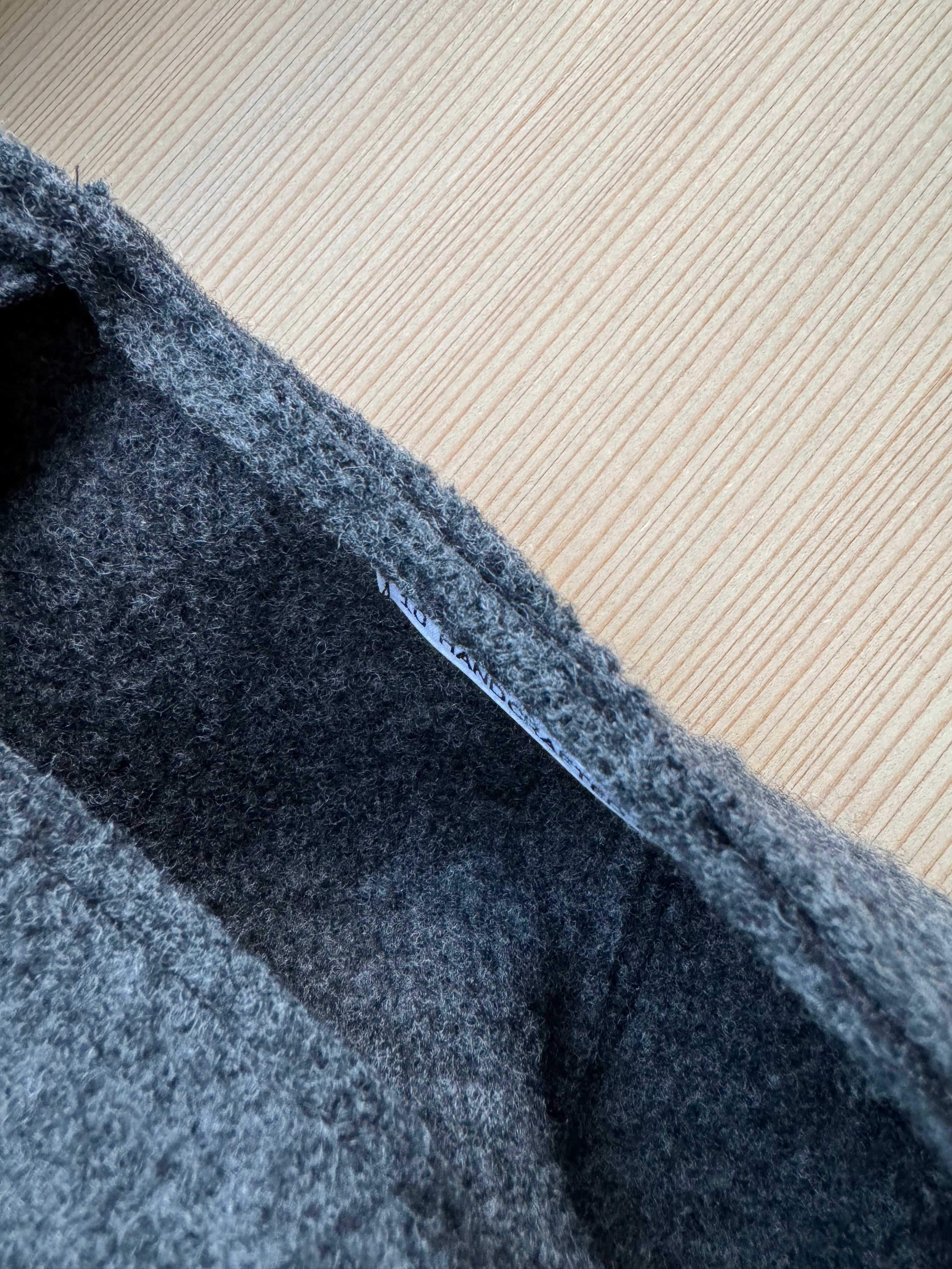 No collar knit jacket (Charcoal) TENNE HANDCRAFTED MODERN ニット