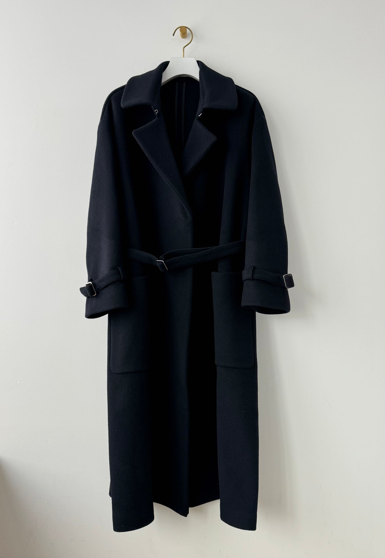 Big size trench (Super 140's wool / Navy) TENNE HANDCRAFTED MODERN 