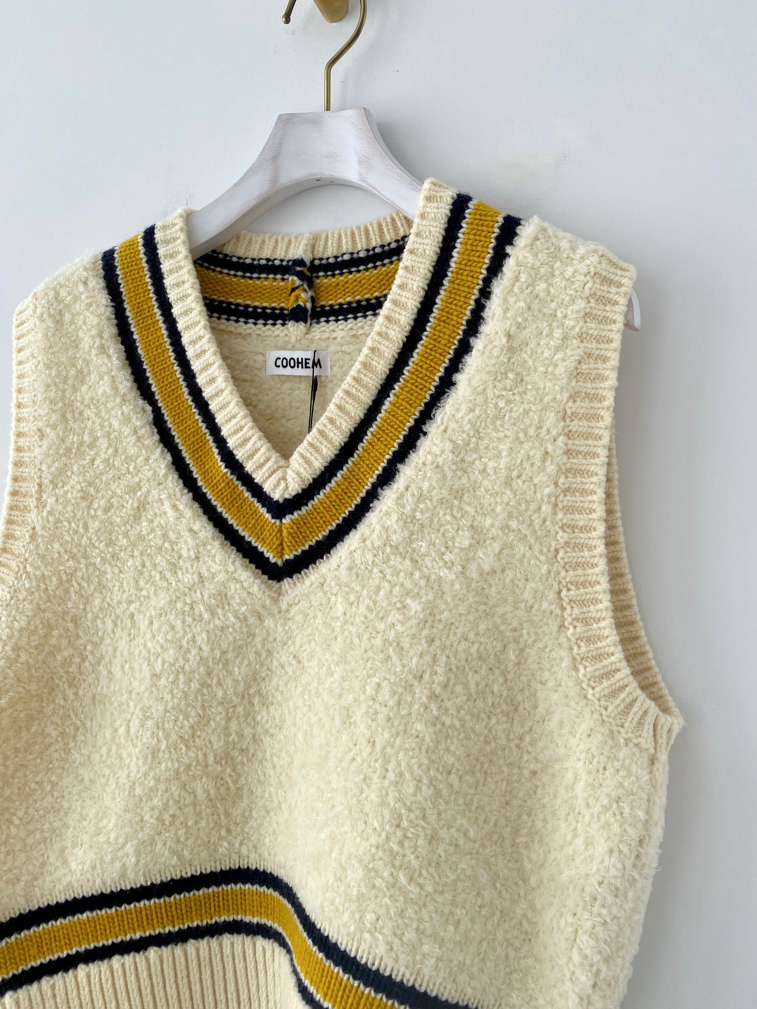 WOOL FREECE TILDEN KNIT VEST ① COOHEM Yonetomi 通販 – UKÉ_midori