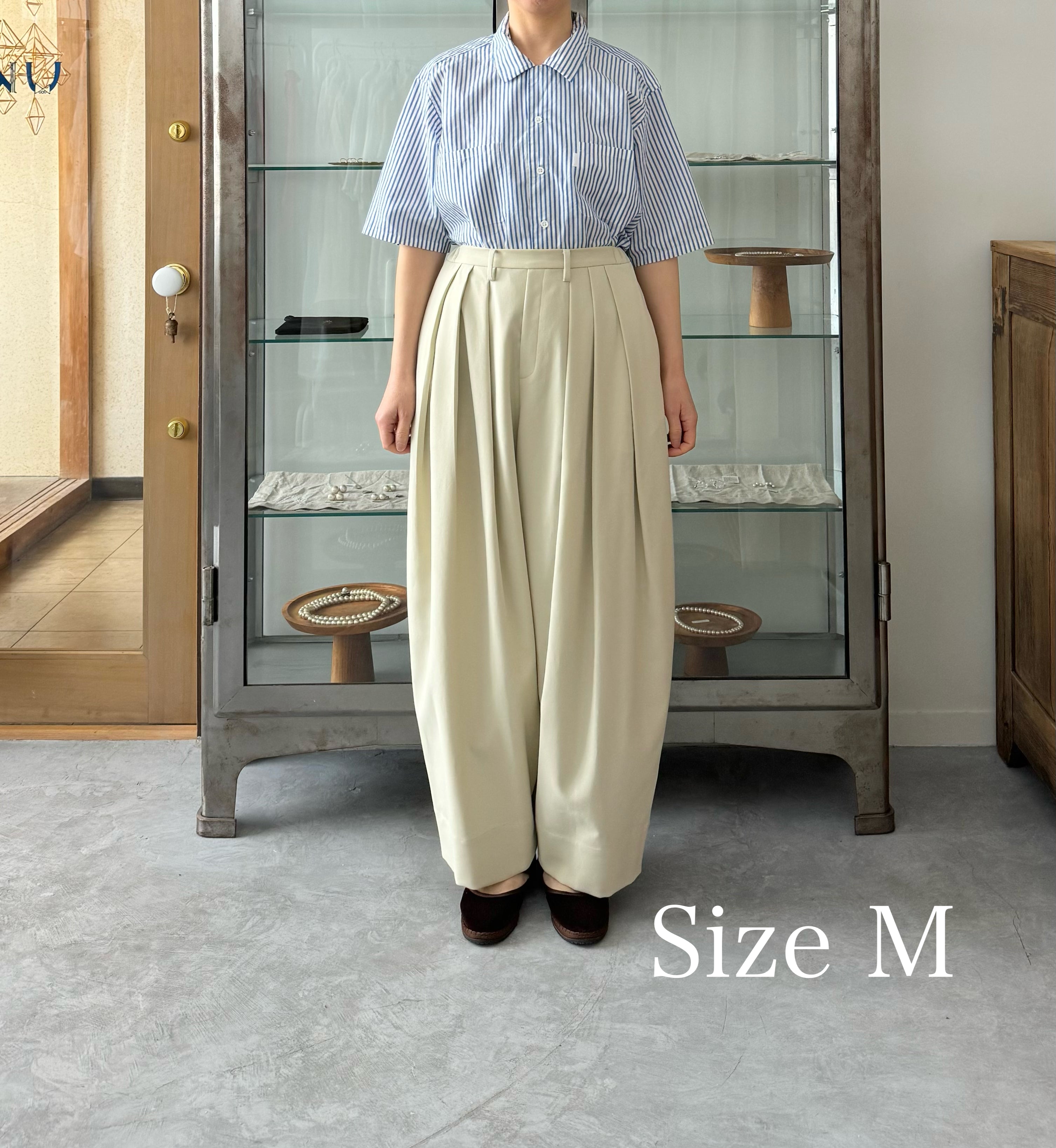 Yuan Upcycle Tuck Pants wed 踊り store