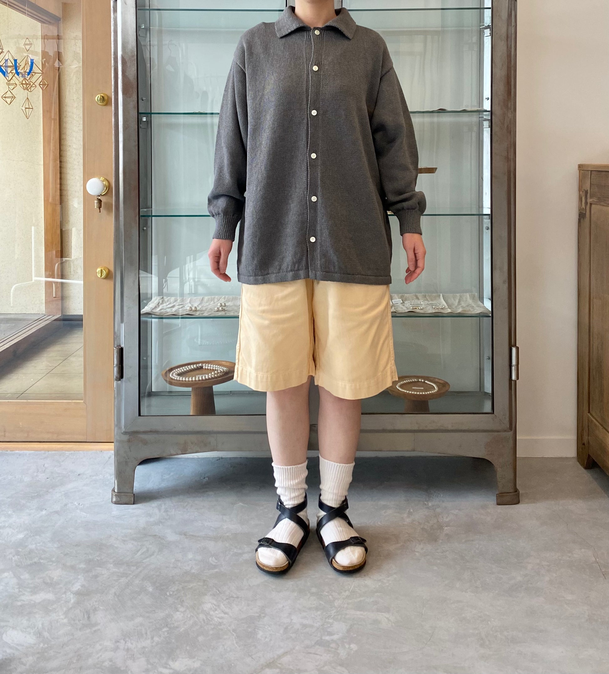 WASHI COTTON KNIT S/T Yonetomi 米富繊維　ニット　通販