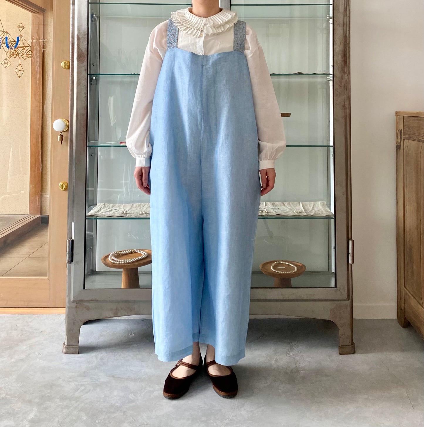 BUNON Khadi Cotton Overalls ブノン オーバーオールカラーEc