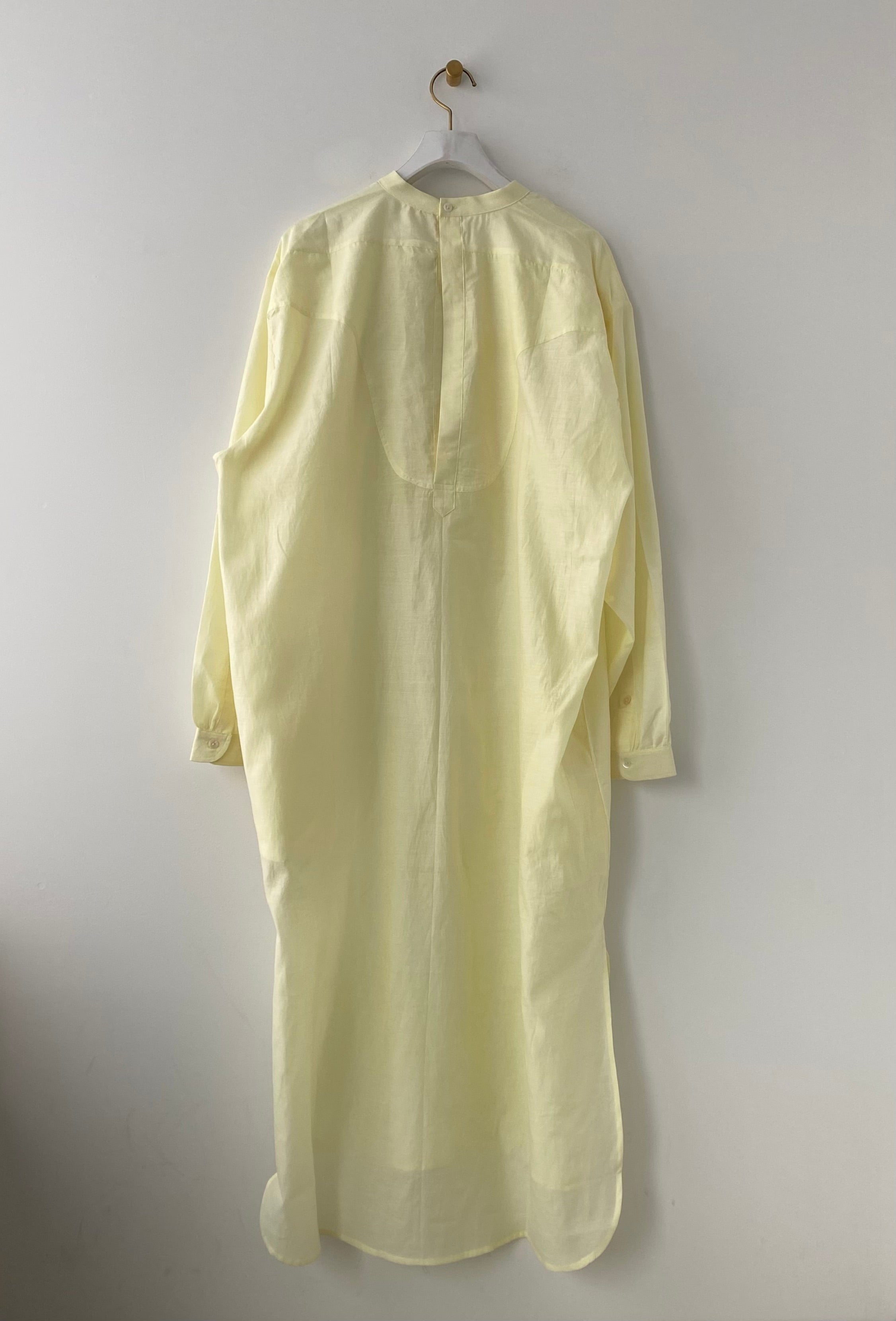 Bunon Gather Dress ブノン Cotton × Silk Gather tuck dress - poooL (online shop)