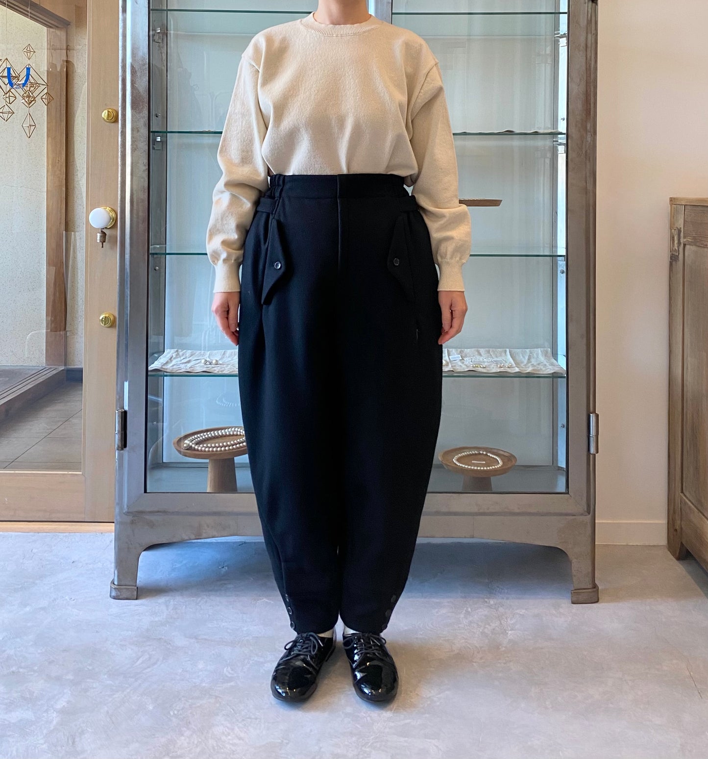 Wool padded pants (Black) TENNE HANDCRAFTED MODERN 通販 – UKÉ_midori