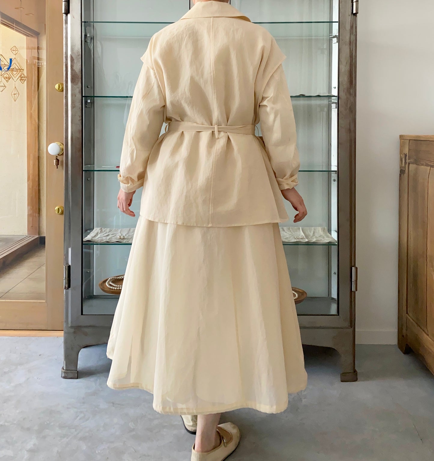 Organza layered coat (Beige)　TENNE HANDCRAFTED MODERN　コート　通販