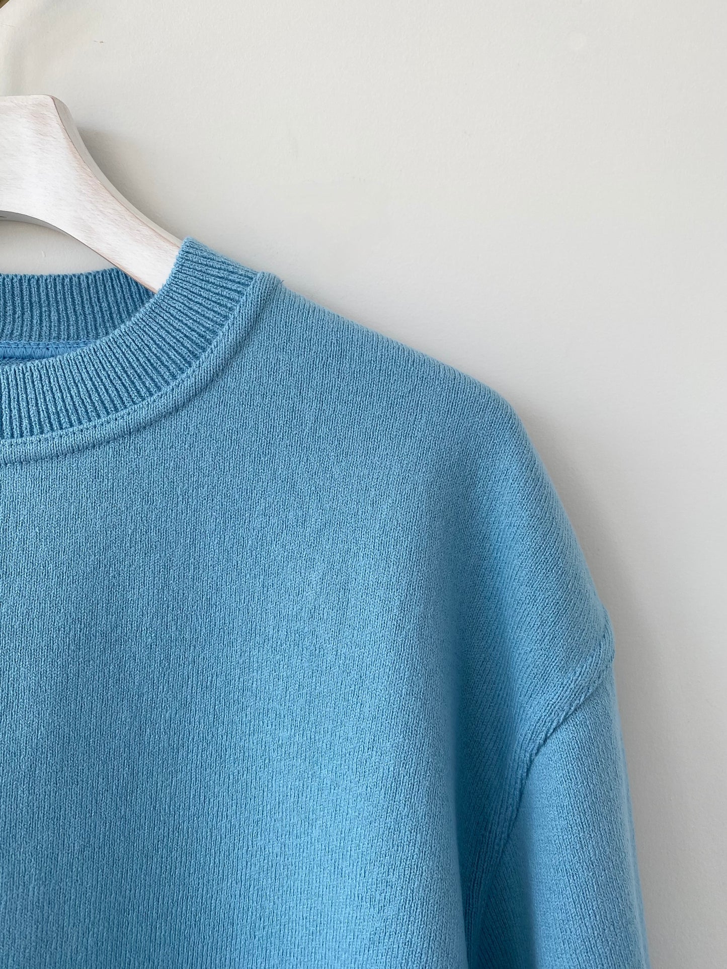 WAVE COTTON KNIT PULLOVER　①