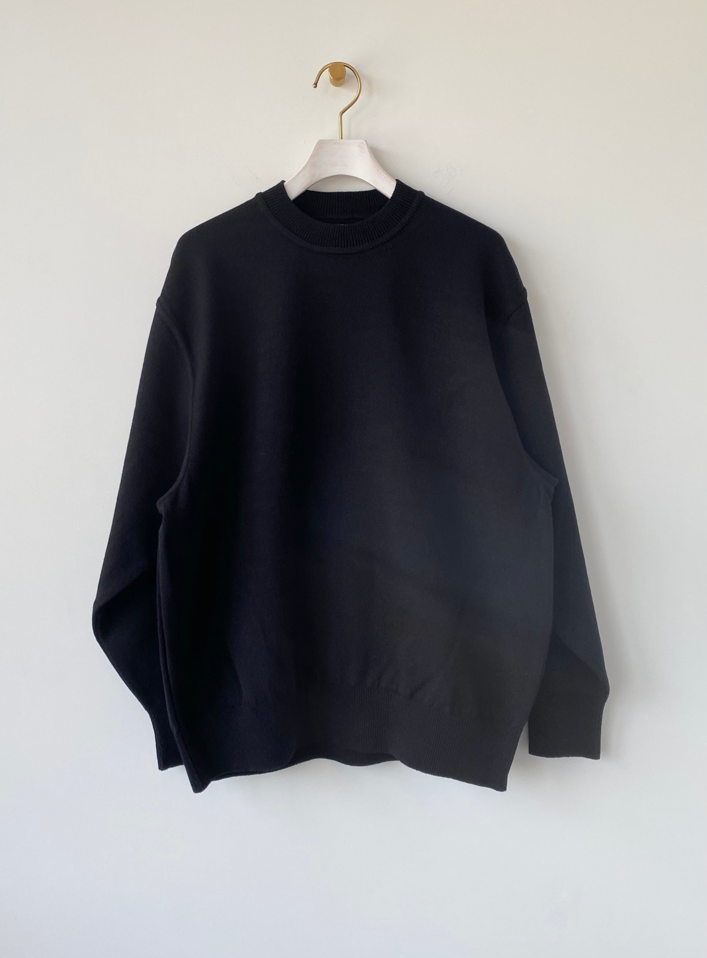 WAVE COTTON KNIT PULLOVER　①