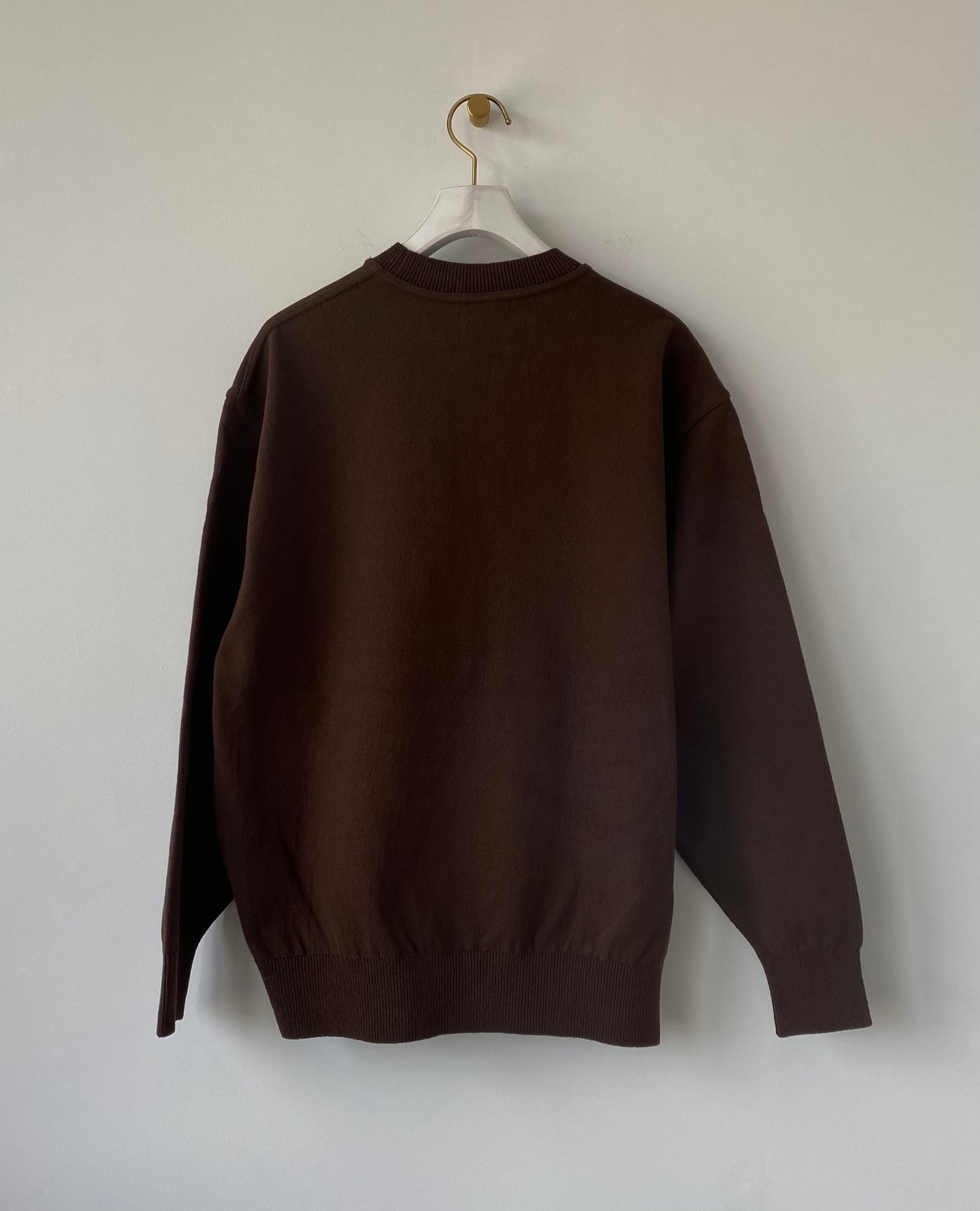 WAVE COTTON KNIT PULLOVER　①