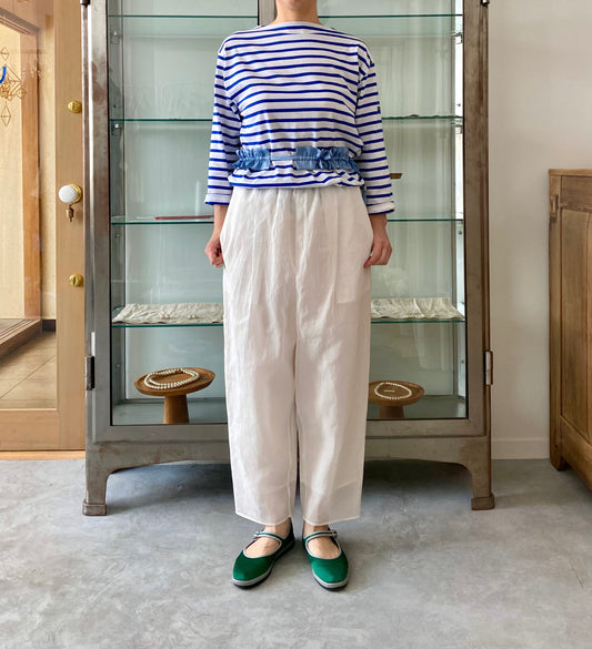 New organza layered pants (White / White ) TENNE HANDCRAFTED MODERN 通販