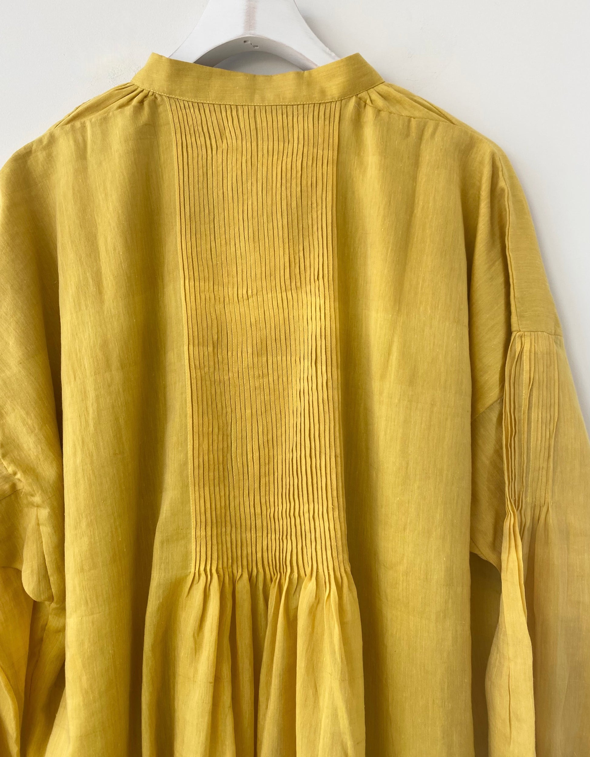 Khadi Cotton Silk Pintuck Blouse BUNON 通販