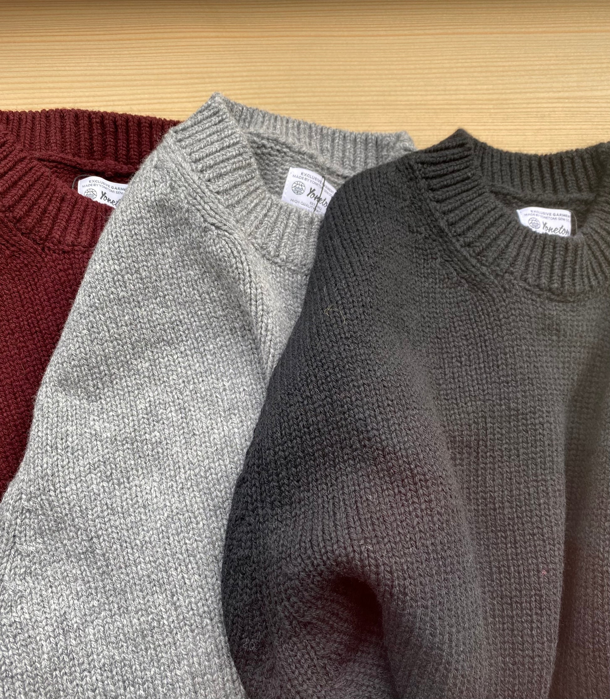 SOFT LAMB WOOL KNIT PULLOVER Yonetomi 米富繊維　通販