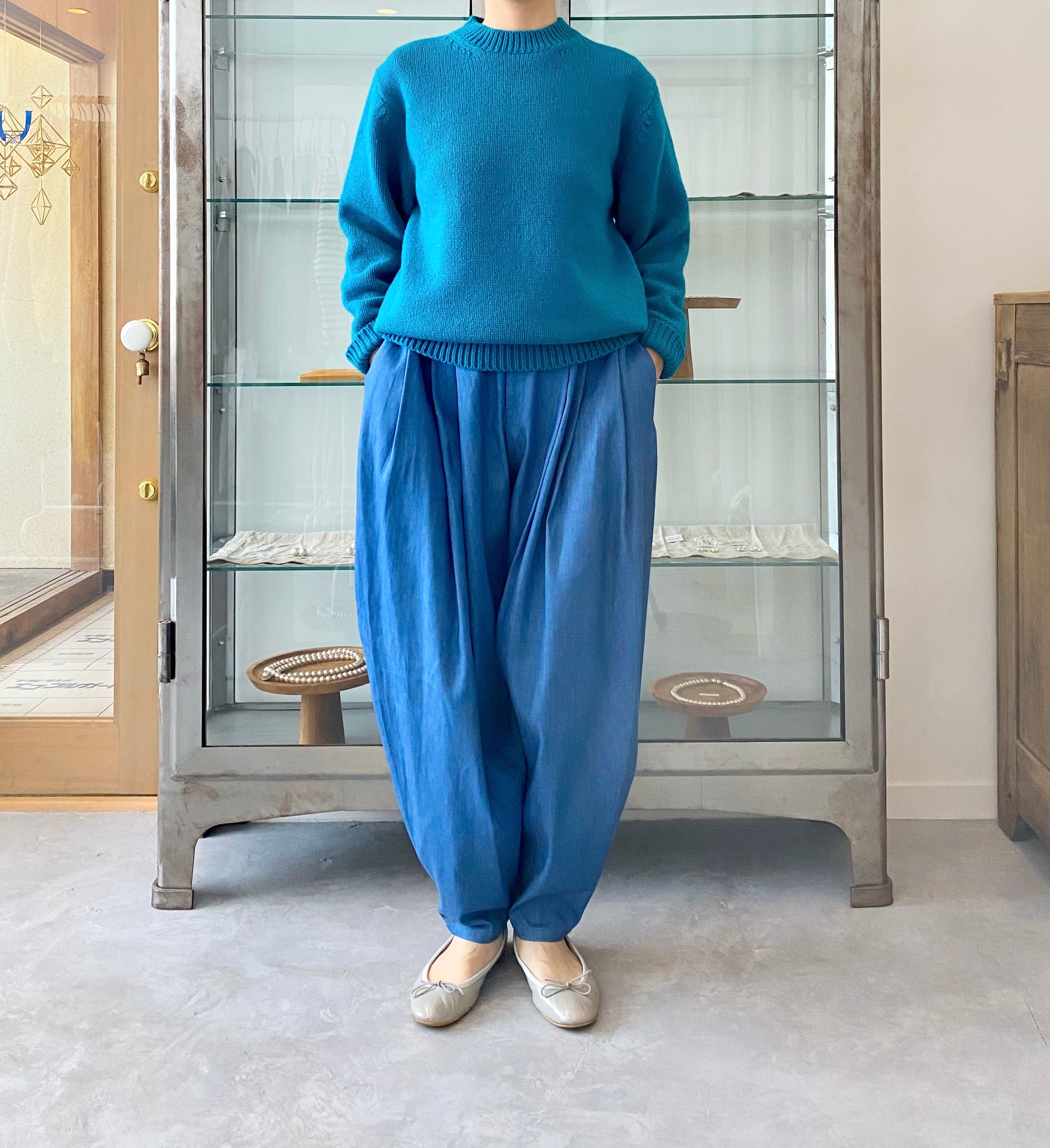 SOFT LAMB WOOL KNIT PULLOVER Yonetomi 米富繊維 通販 – UKÉ_midori