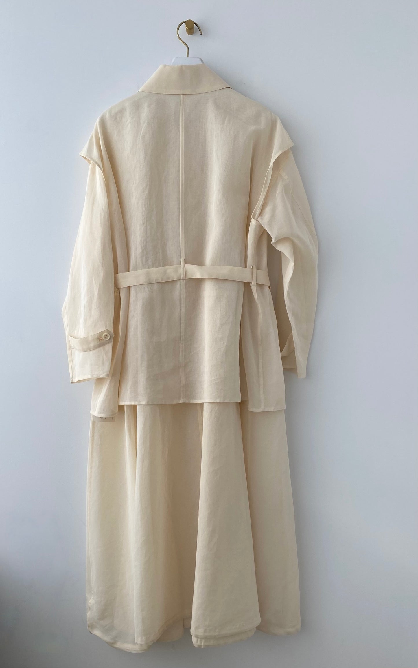 Organza layered coat (Beige)　TENNE HANDCRAFTED MODERN　コート　通販